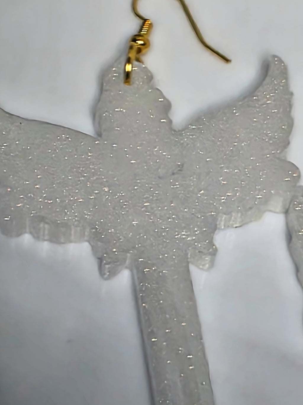 Angel Wing Cross Resin Earrings (Custom Only)