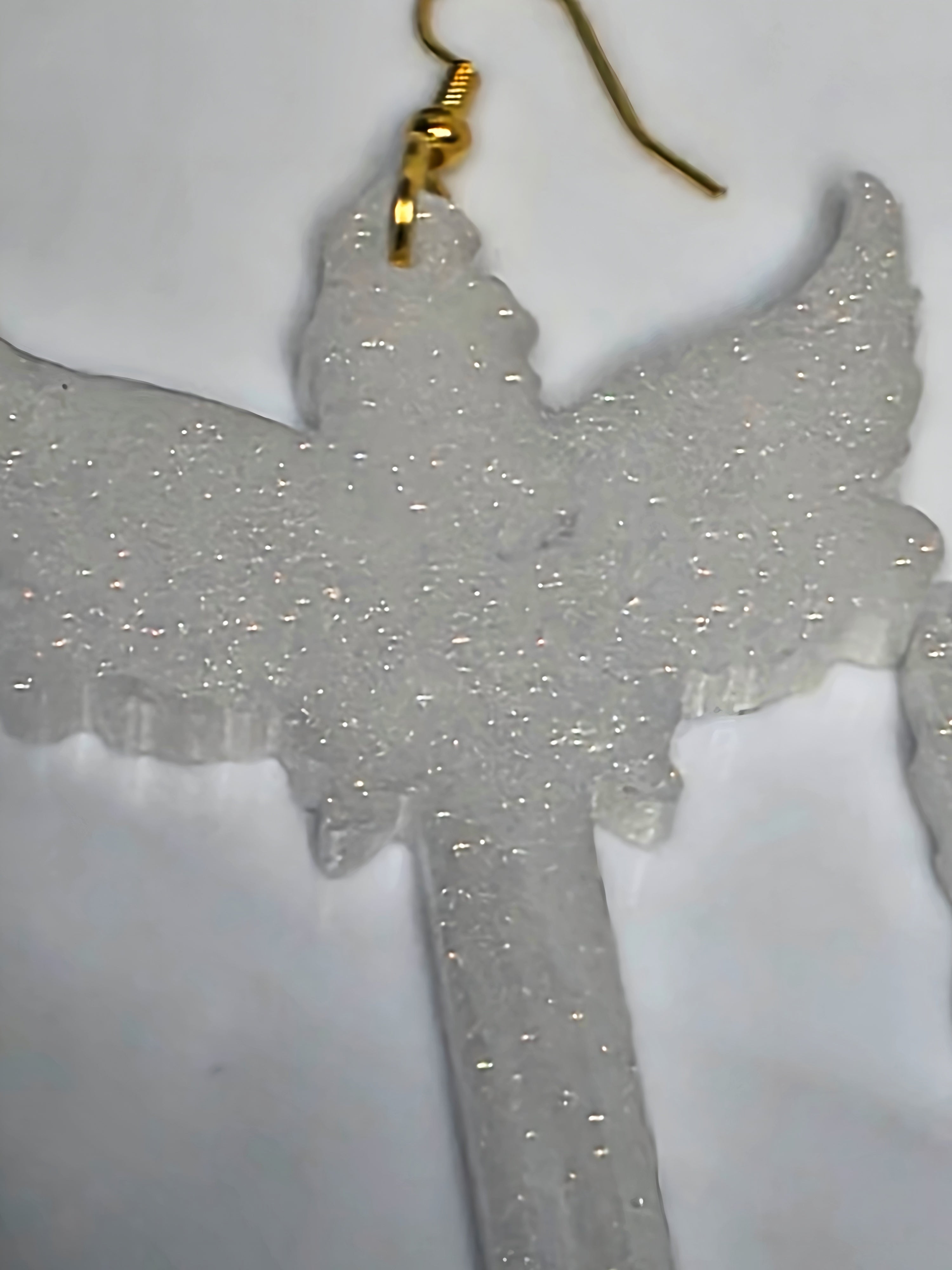 Angel Wing Cross Resin Earrings (Custom Only)