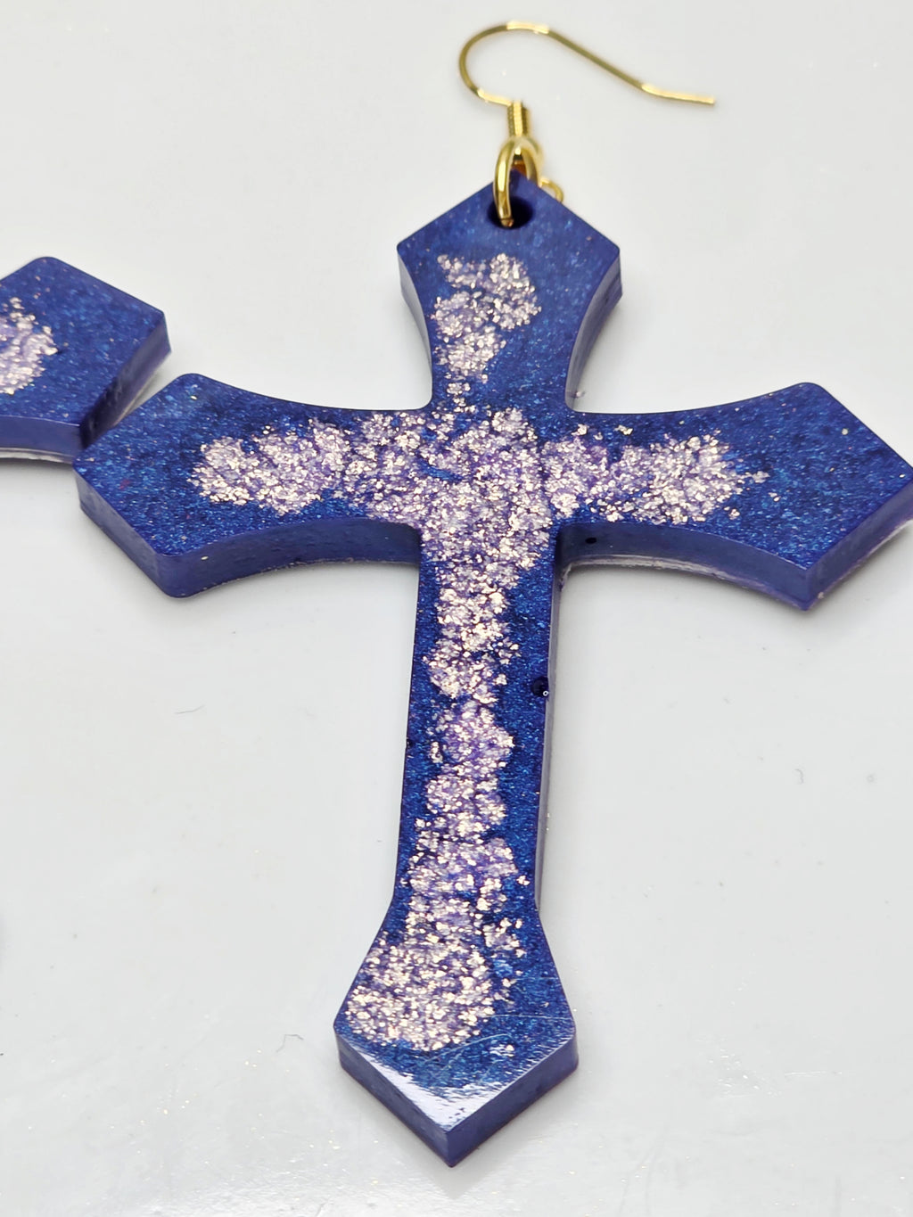 Cross Within a Cross Resin Earrings