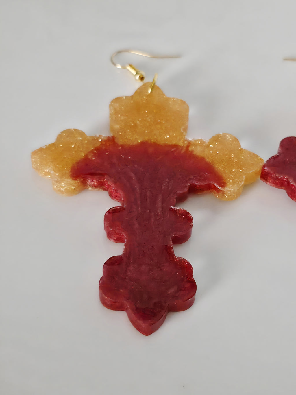 Abstract Color Block Resin Earrings