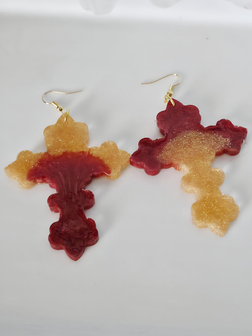 Abstract Color Block Resin Earrings