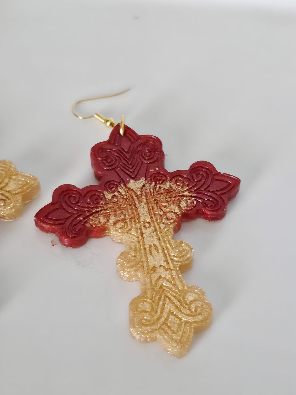 Abstract Color Block Resin Earrings