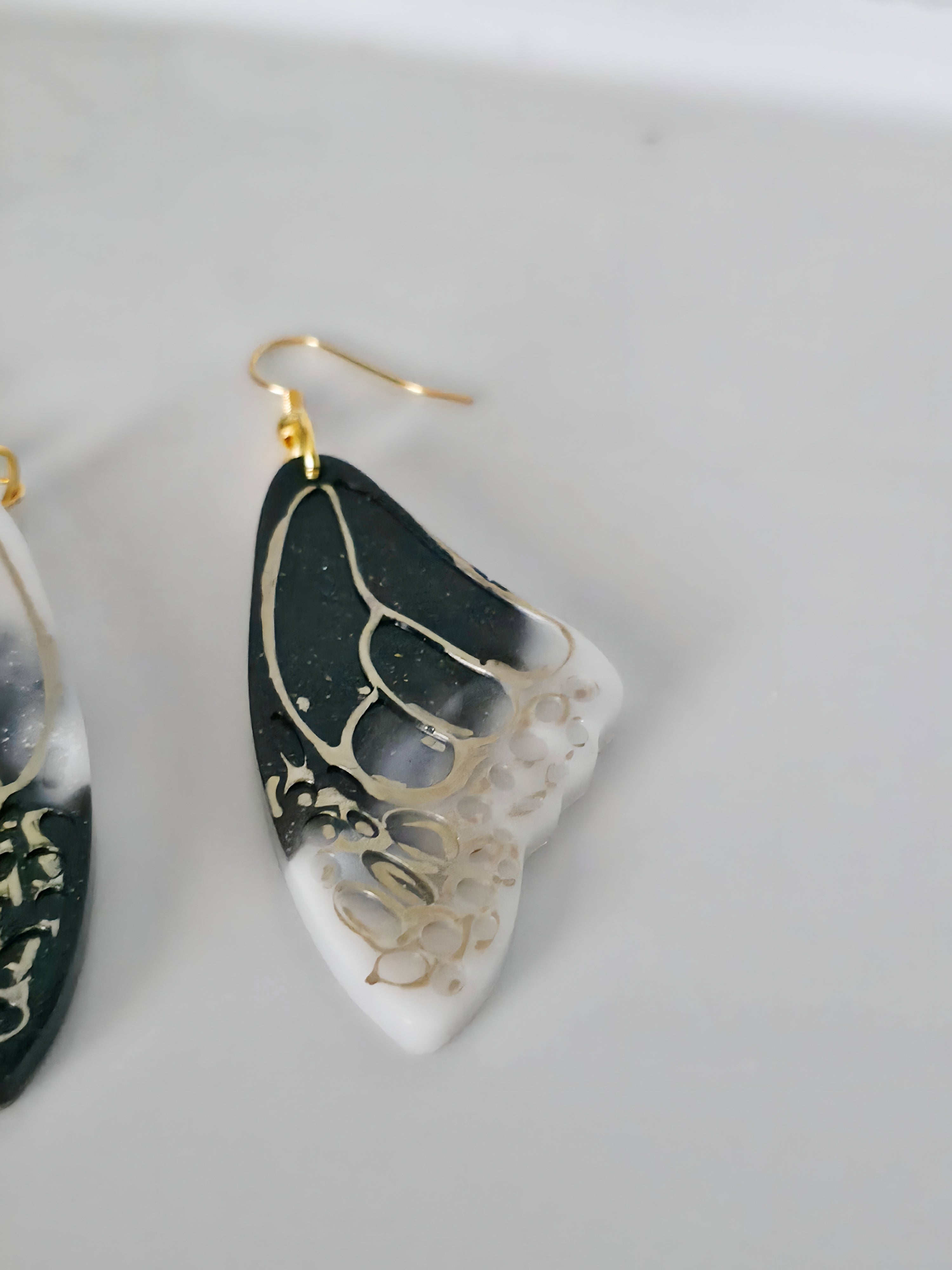 Metamorphosis Resin Butterfly Wing Earrings