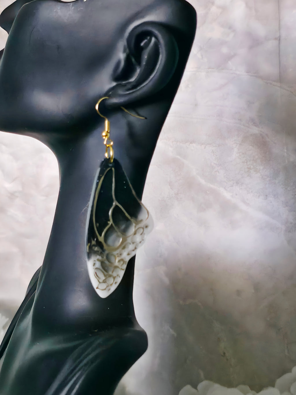 Metamorphosis Resin Butterfly Wing Earrings