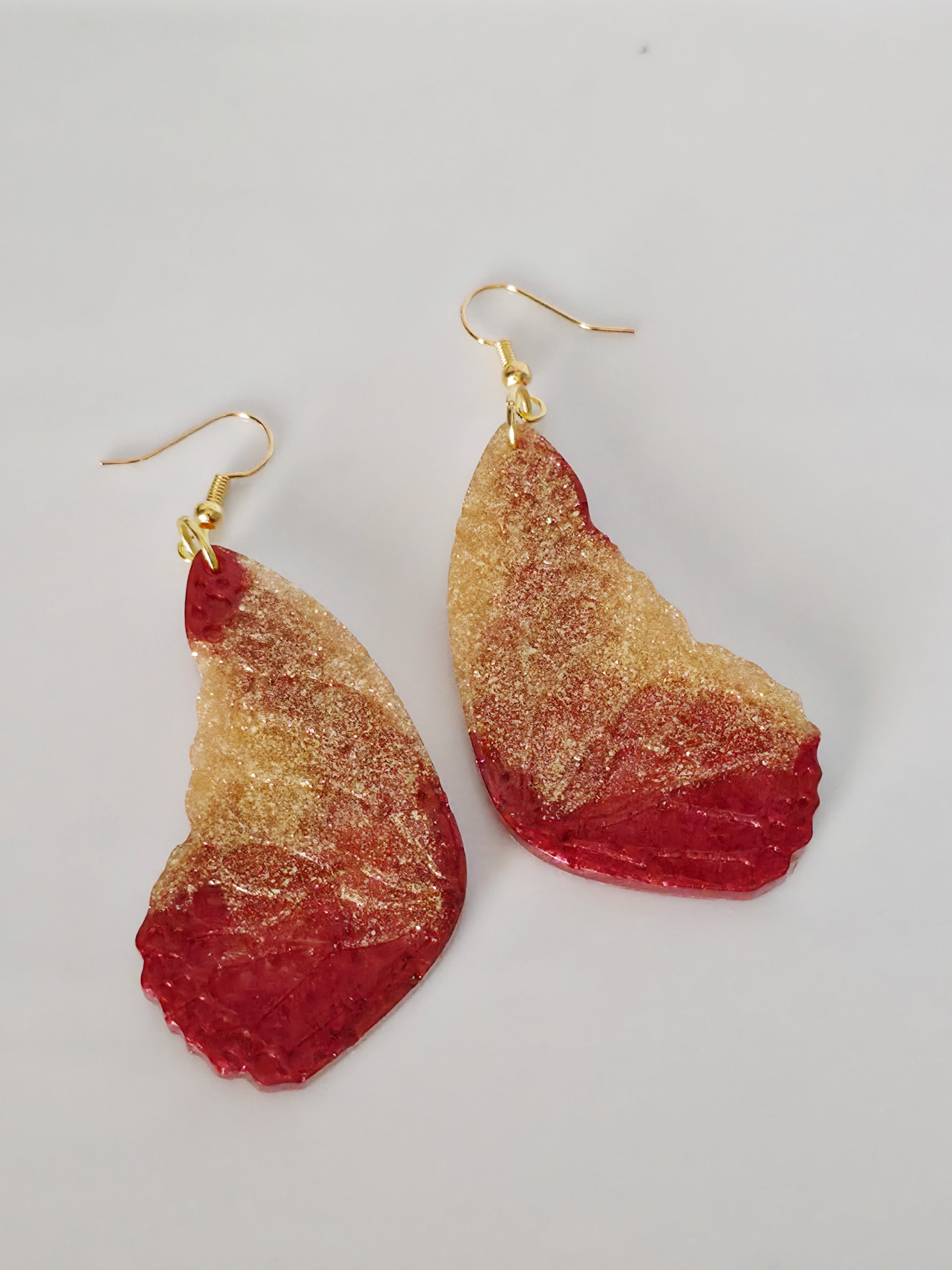 Refined in Fire Butterfly Wing Earrings