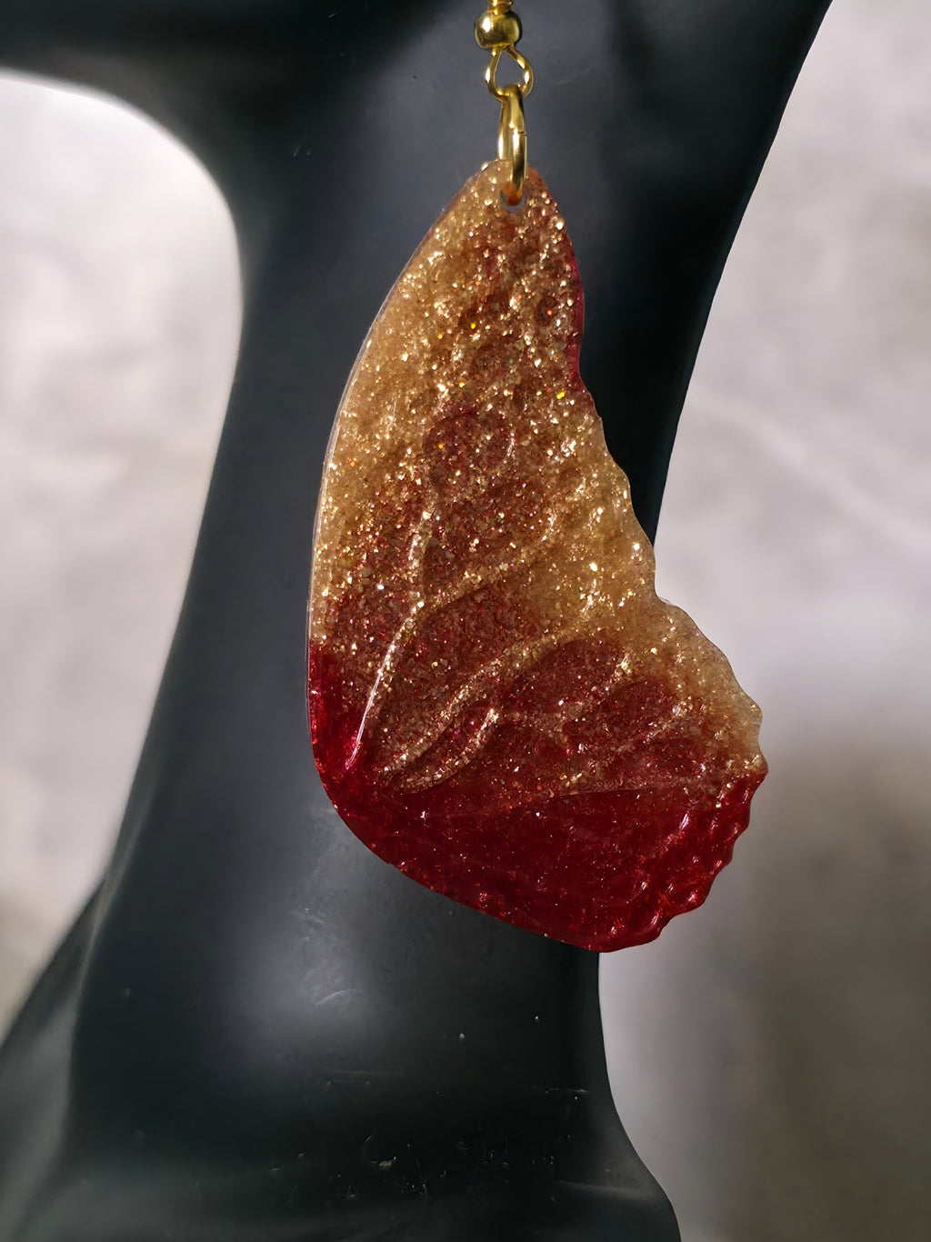 Refined in Fire Butterfly Wing Earrings