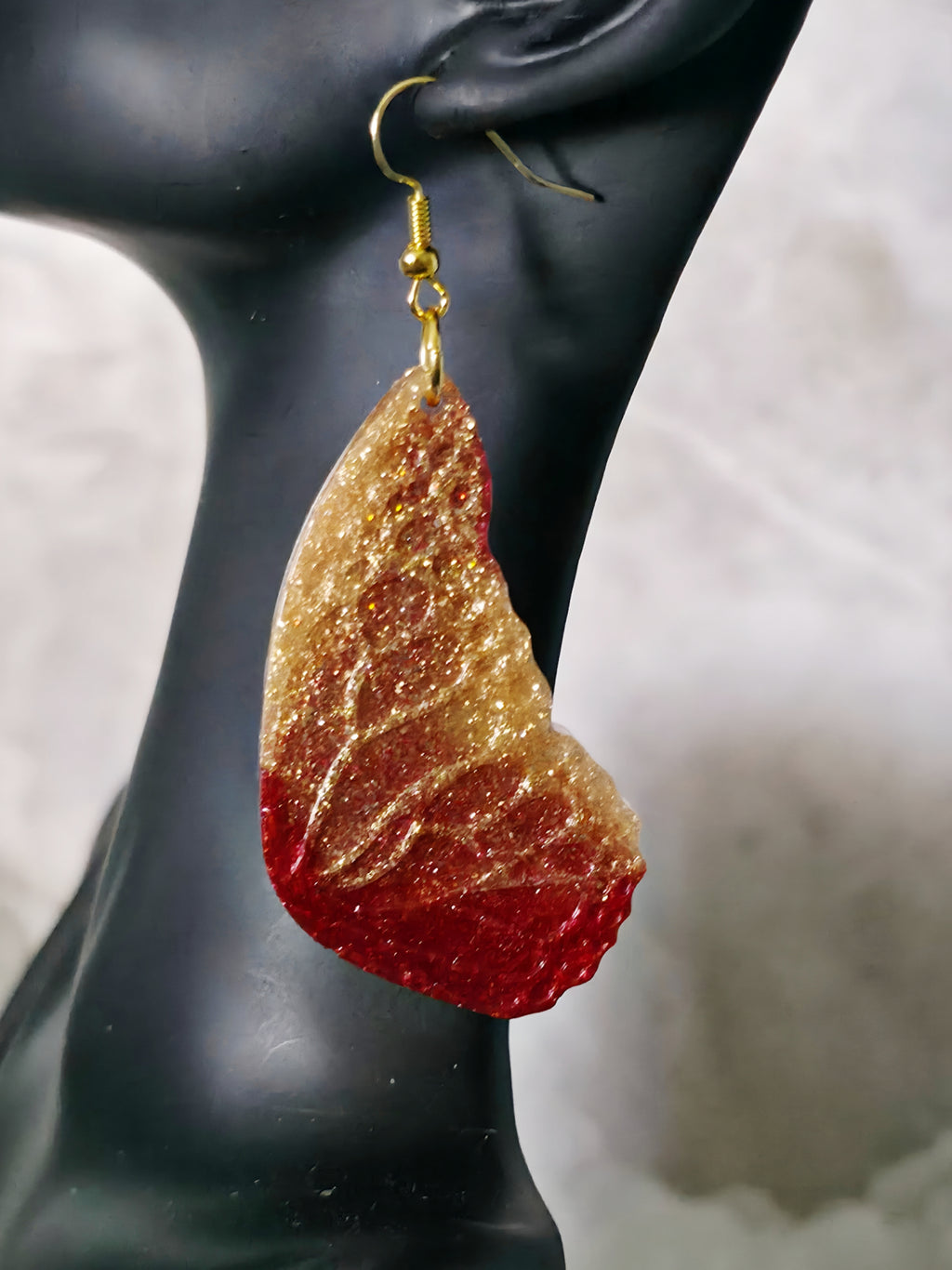 Refined in Fire Butterfly Wing Earrings