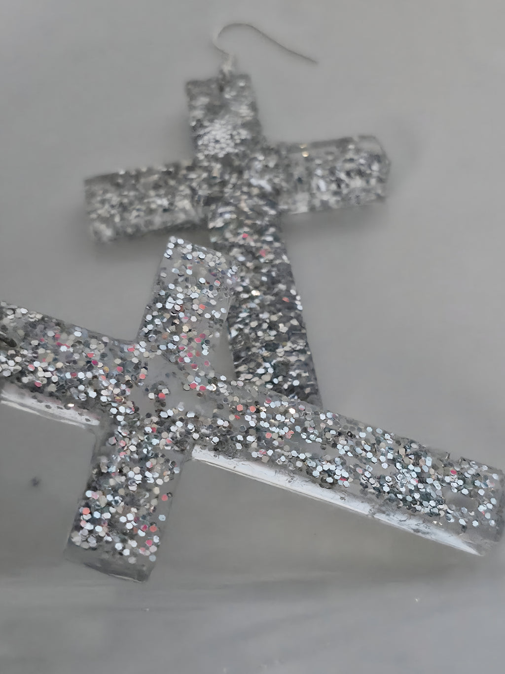 Radiant Redemption Cross Earrings