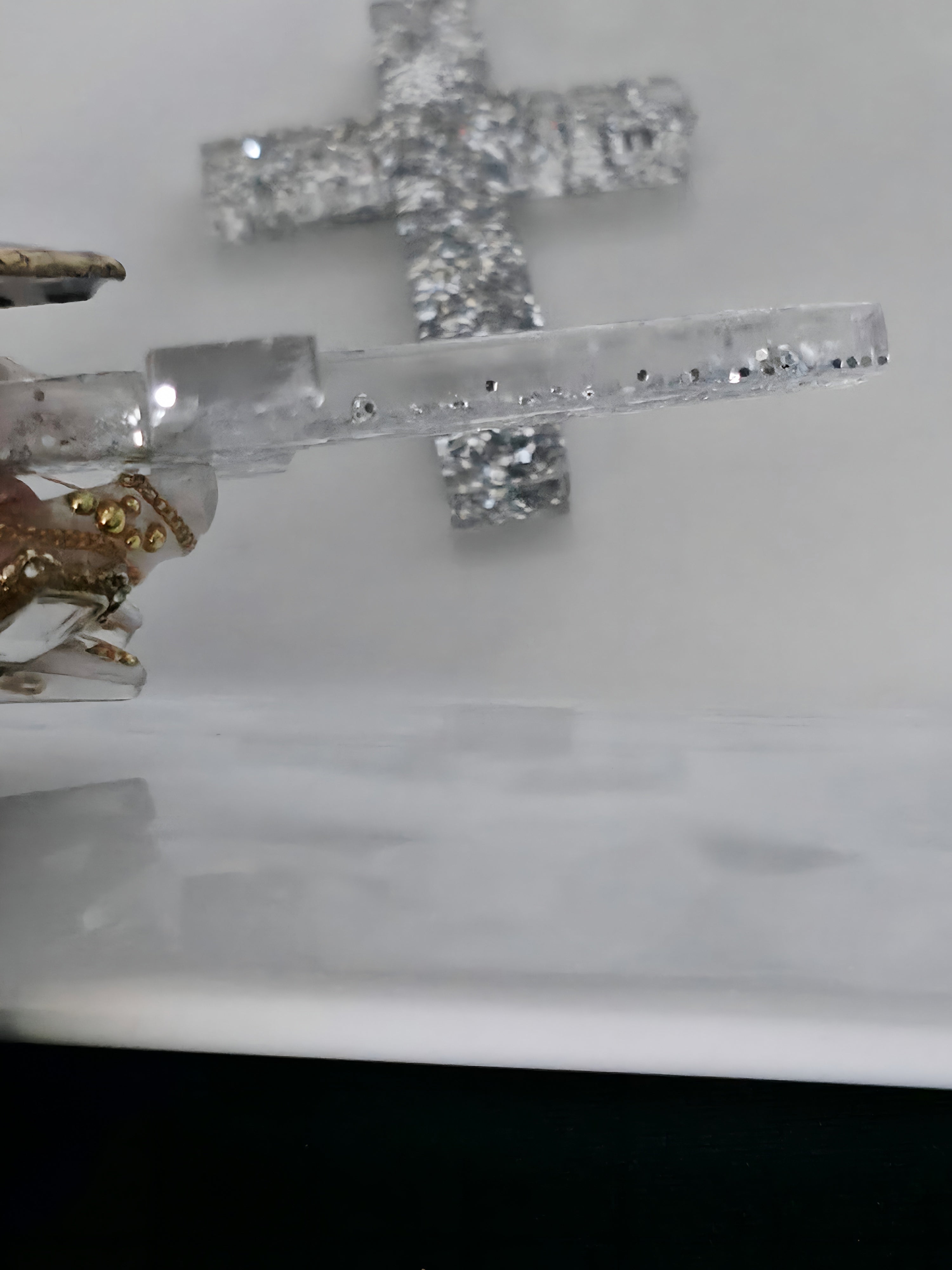 Radiant Redemption Cross Earrings