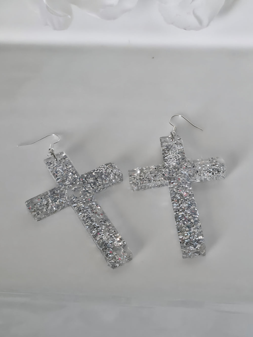 Radiant Redemption Cross Earrings