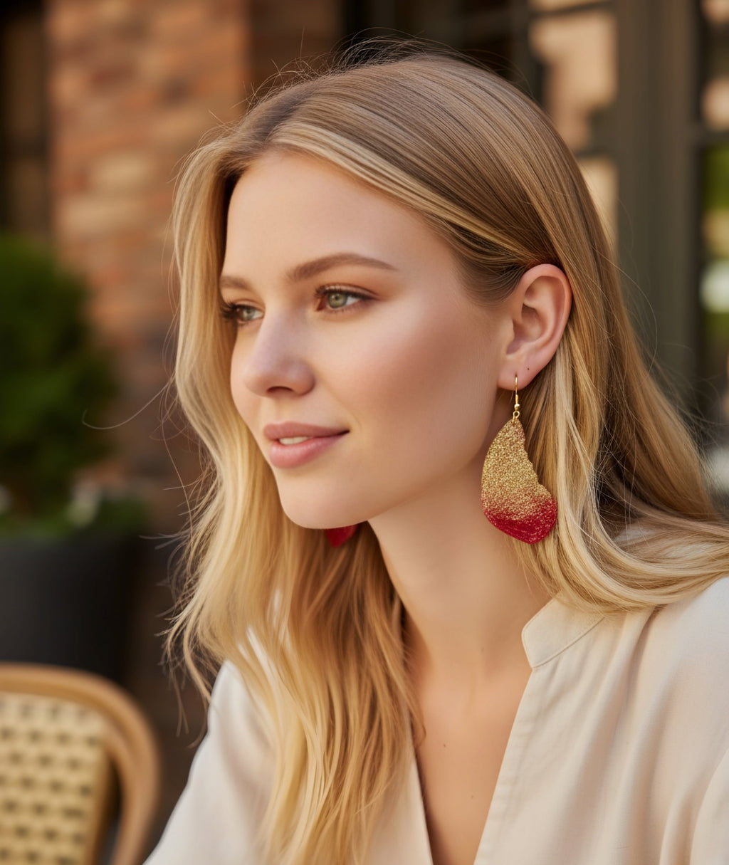 Refined in Fire Butterfly Wing Earrings