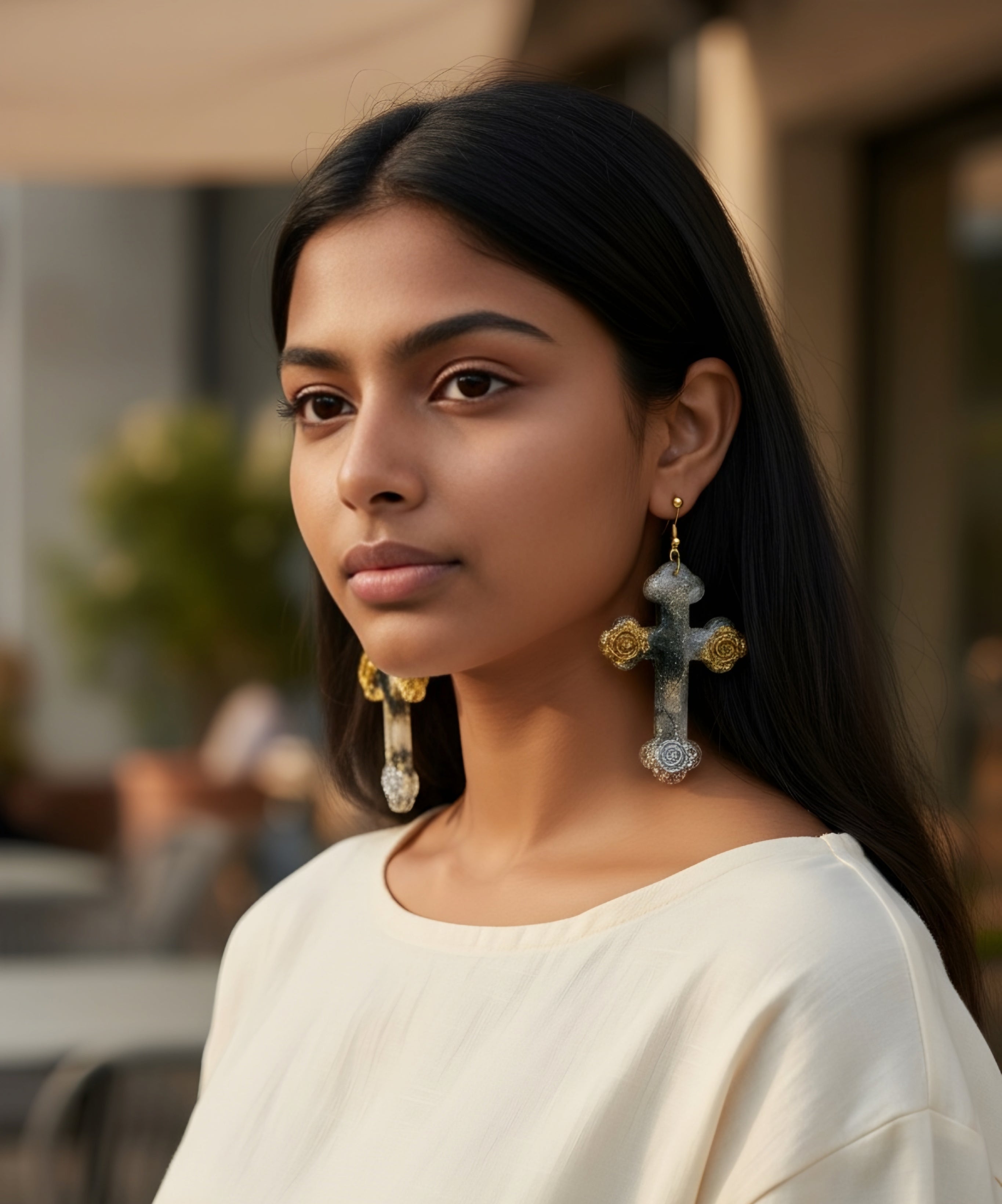 Heirloom Glory Cross Earrings